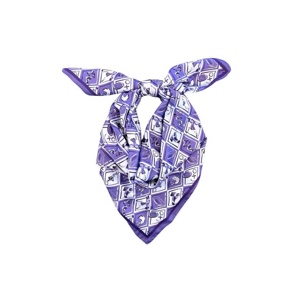 NEW SWELLS checkerboard gameday scarf in purple